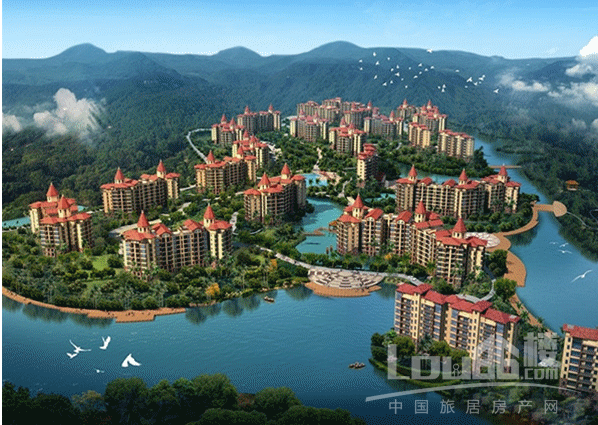 海南万宁石梅山庄全景图