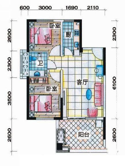 海南万宁山泉海户型图