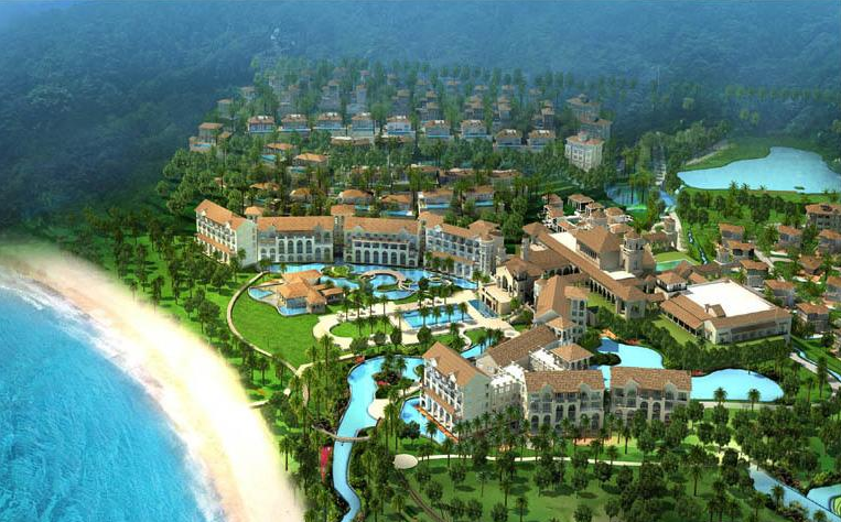 海南万宁金泰南燕湾鸟瞰图
