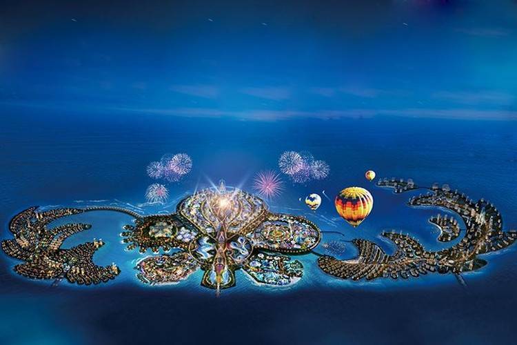 海南恒大海花岛鸟瞰图