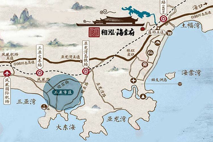 和泓海棠府交通图