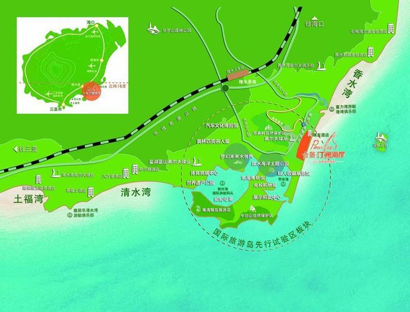 合景汀澜海岸交通图