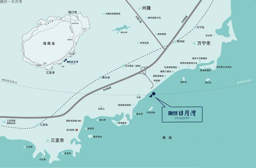 融创日月湾区位图