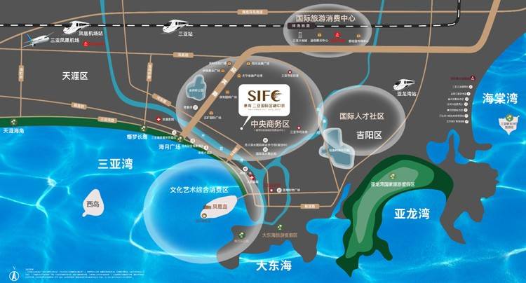 世茂三亚国际金融中心区位图