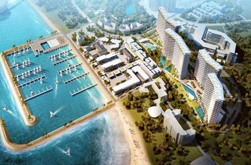 海南三亚复地鹿岛效果图