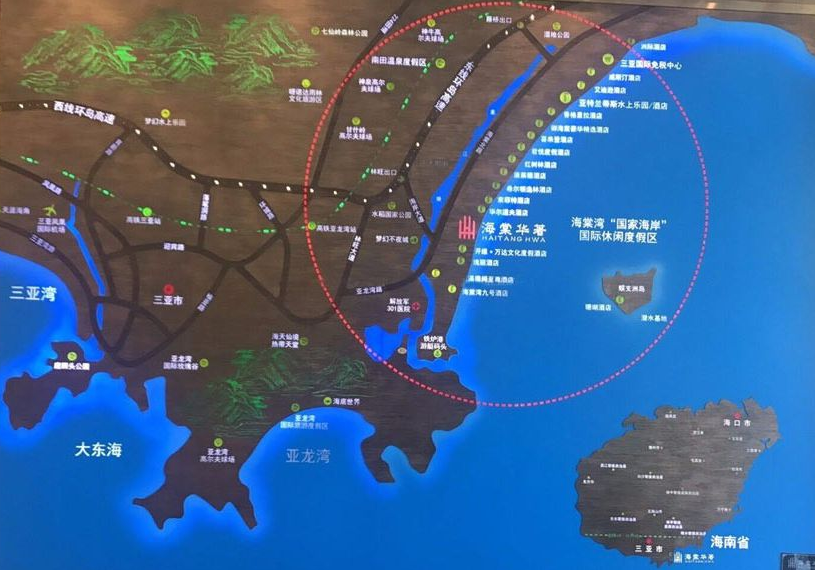 三亚海棠华著别墅区位图