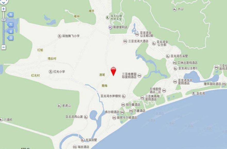 三亚龙溪悦墅生命泉区位图