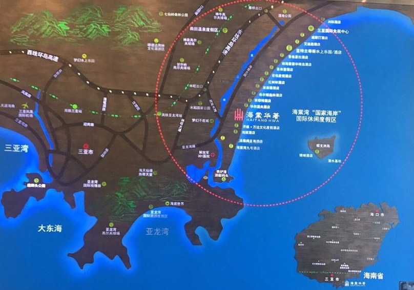 三亚海棠华著别墅区位图