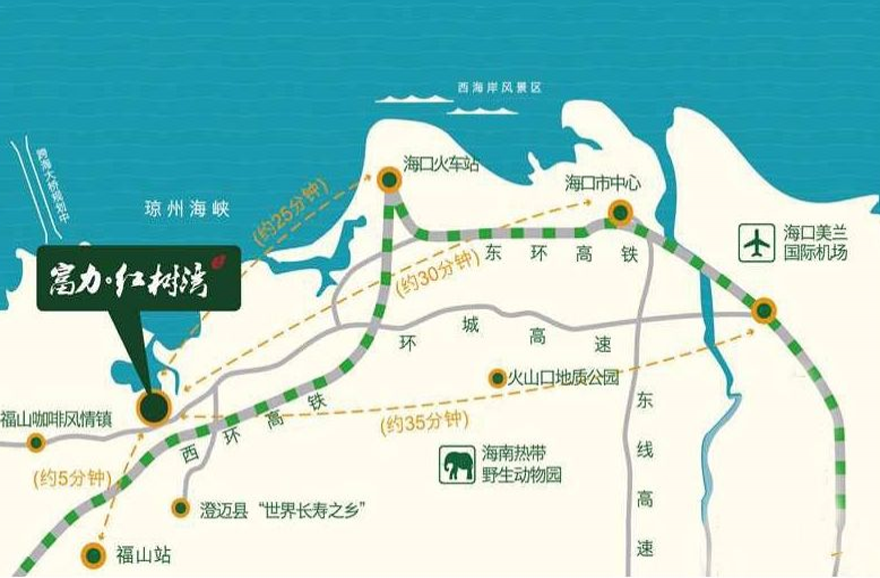 富力红树湾交通图