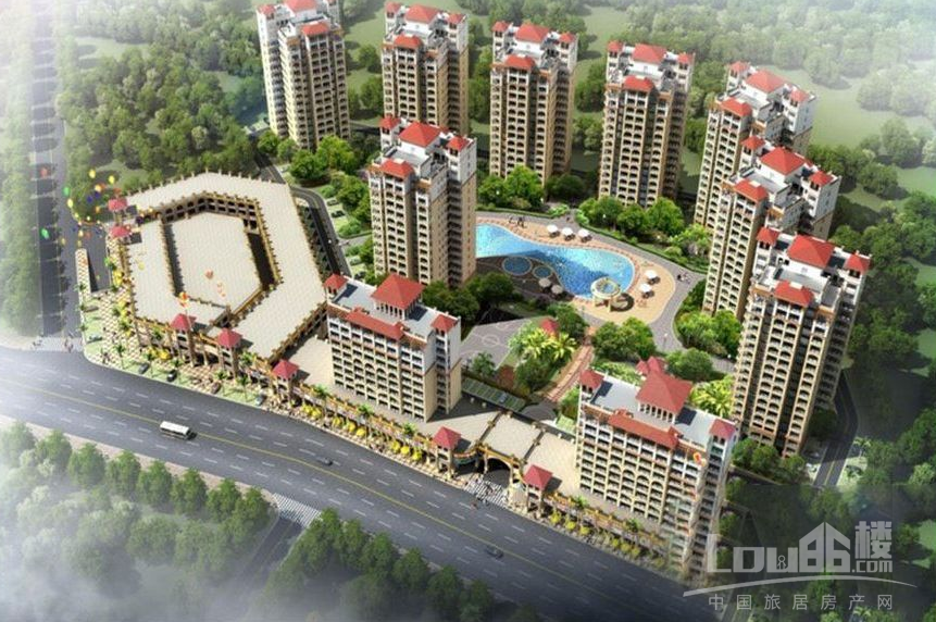 珍珠湾风情小镇鸟瞰图