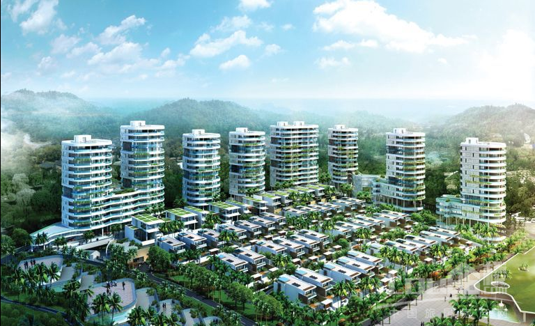 海南陵水融创钻石海岸效果图