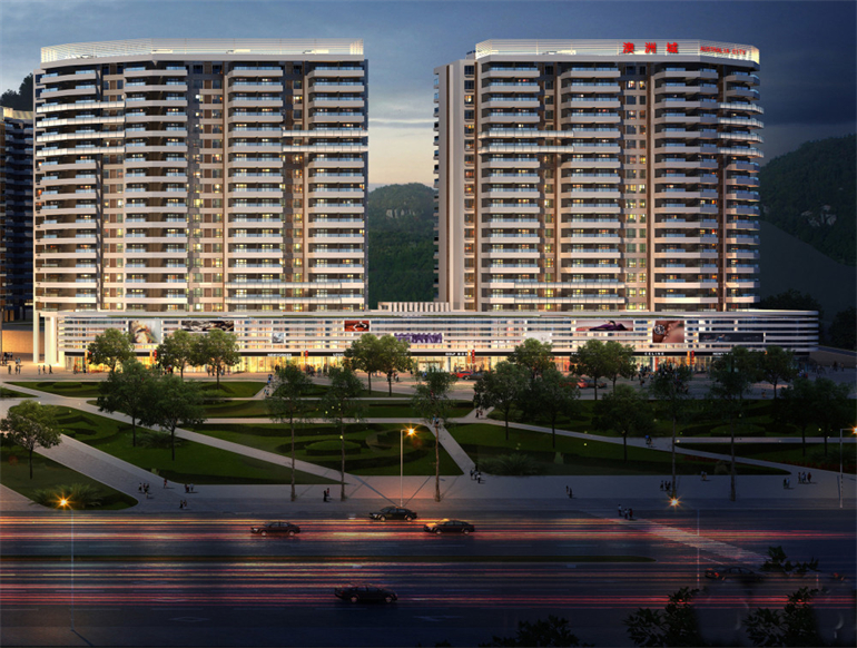 三亚澳洲城一期住宅在售，建面约98-122㎡(图1)