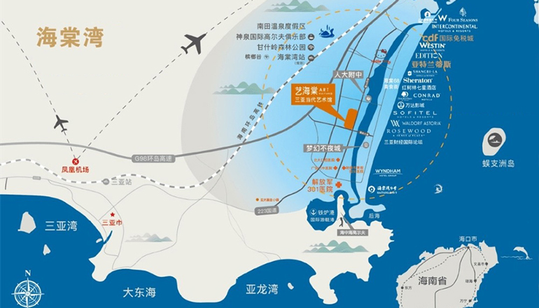 三亚艺海棠｜上百米的楼栋间距，享受私密空间(图3)