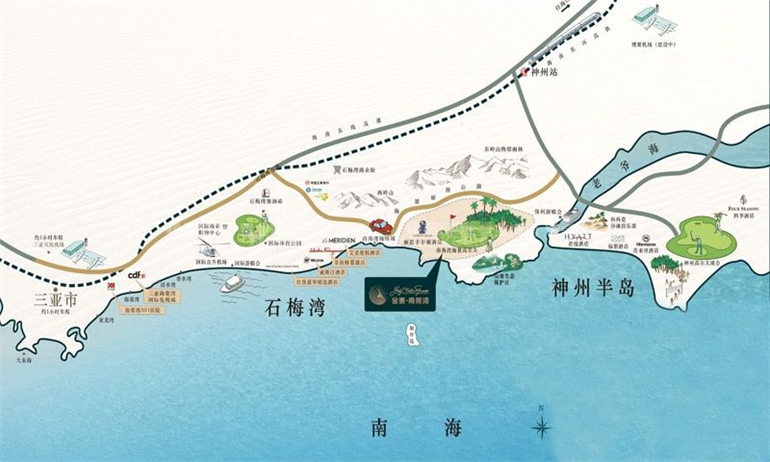 万宁金泰南燕湾有洋房和独栋别墅产品，别墅均价51000元/㎡(图3)