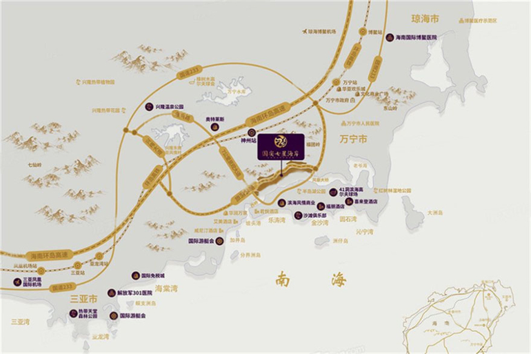 万宁国安七星海岸主推住宅产品，建面约107㎡(图3)