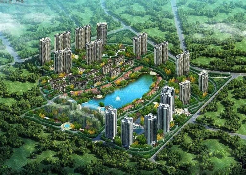 陵水恒大海上帝景主推洋房户型，建面约100-150㎡(图1)
