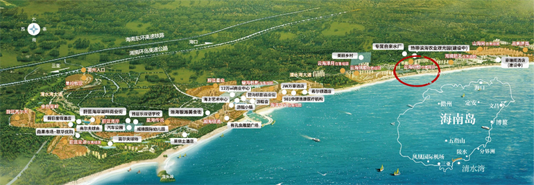 陵水雅居乐清水湾云海听歌主推住宅、联排别墅产品，建面约81-586㎡(图2)