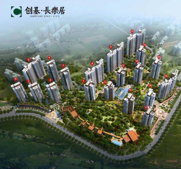 保亭创基长乐居主推三期住宅产品，建面约63㎡(图2)