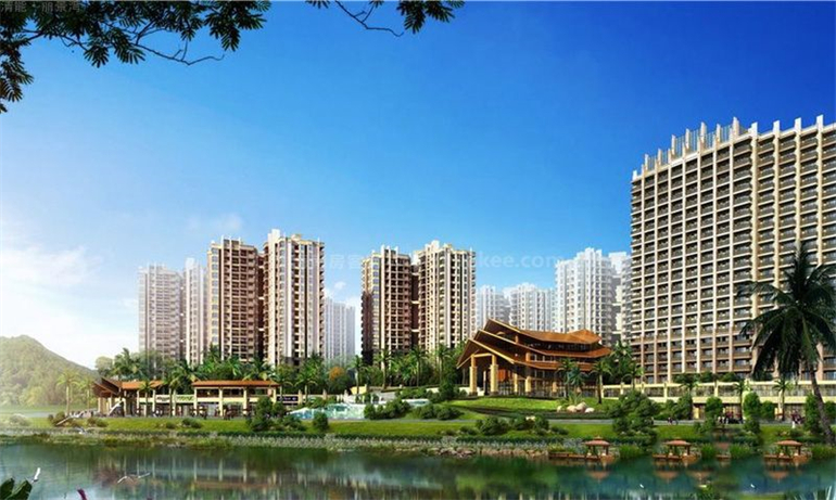 五指山清能丽景湾主推住宅产品，建面约61-118㎡(图1)