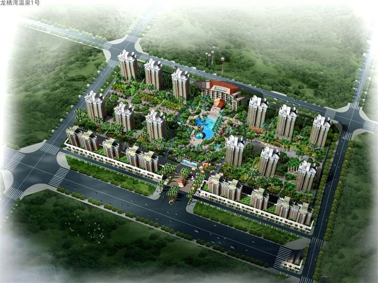 乐东龙栖湾温泉1号主推住宅产品，建面约55-65㎡(图2)
