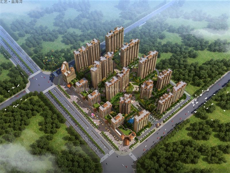 东方汇艺蓝海湾主推三期住宅产品，建面约65-110㎡(图2)