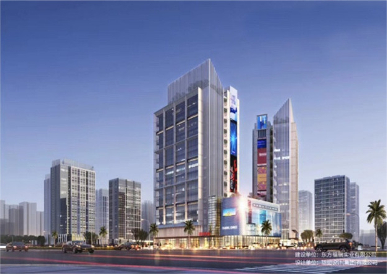 东方福瑞商业中心主推复式产品，建面约61㎡，层高5.48米(图2)