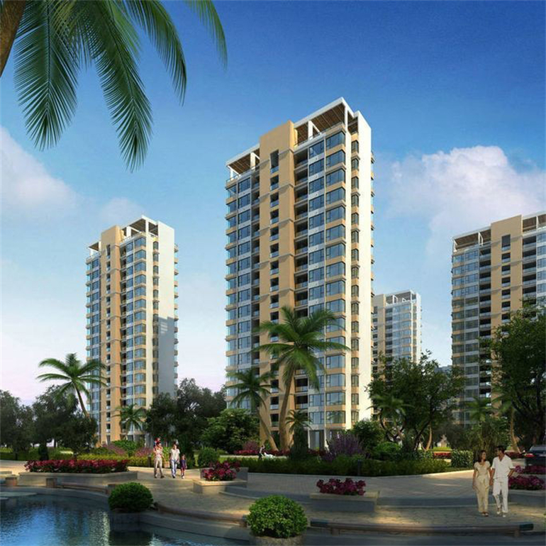 三亚棕榈滩主推住宅产品，建面约60-135㎡(图1)