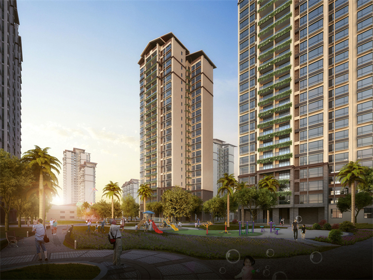 三亚海垦桃花源加推1#、4#楼住宅，建面101-128㎡(图1)
