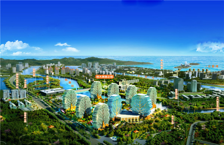 三亚恒大美丽之冠，独特的树形建筑外观，均价30000元/㎡(图2)