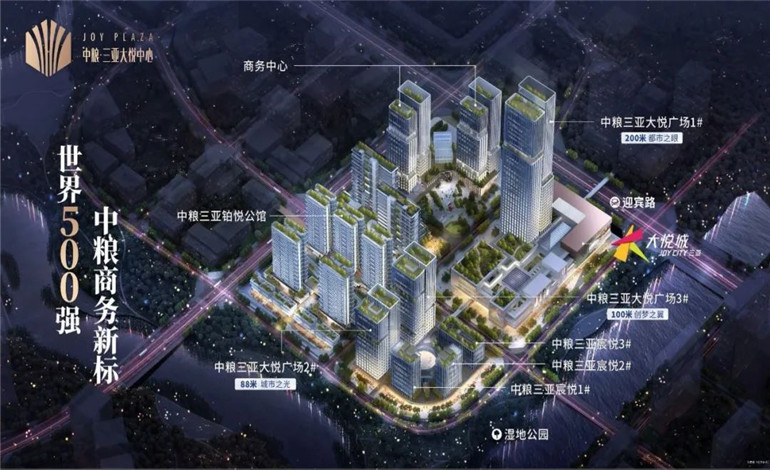 中粮三亚大悦中心主推商业产品，商务集群已交付(图2)