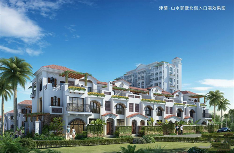 三亚津蘭山水御墅目前跃层在售，建面约94-104㎡(图1)