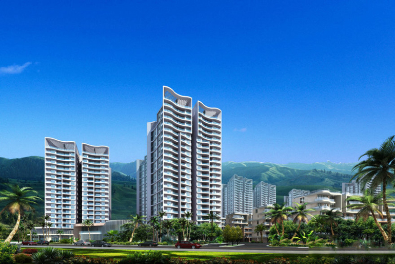 三亚时分亚龙湾目前三期洋房在售，建面约100-115㎡(图1)