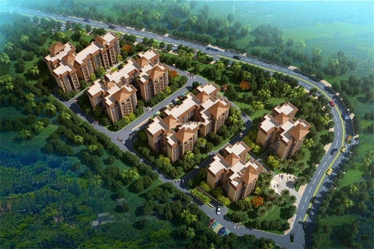 万宁东澳溪地目前小高层在售，建面约103-108㎡(图2)