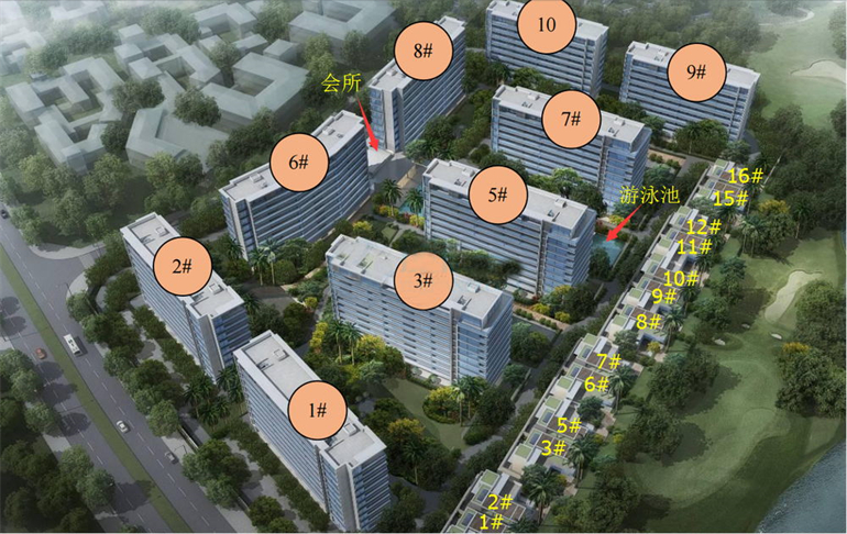 陵水绿城蓝湾小镇洋房、叠墅在售，建面约76-248㎡(图2)