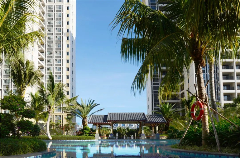 三亚崖州湾海垦顺达花园，楼间距约150米，私享私域的奢阔与自在(图3)