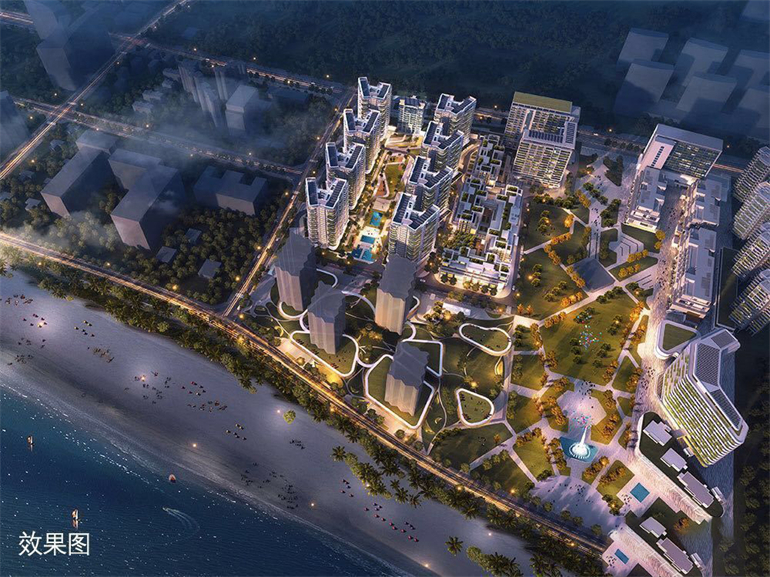 三亚碧桂园海上大都会城市滨海度假生活区，步行可到达海边(图2)
