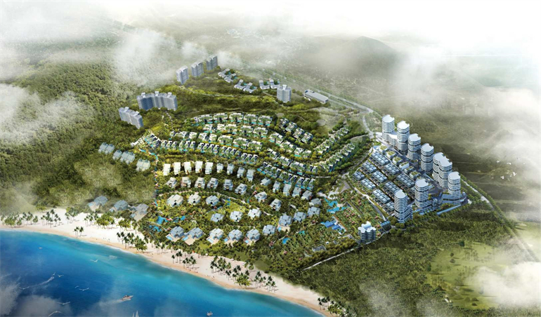 陵水融创钻石海岸带私家花园的别墅在售，已是现房(图2)