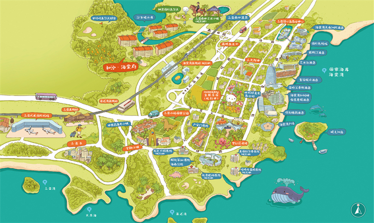 三亚和泓海棠府，纯板式住宅，一梯两户，温泉入户(图3)