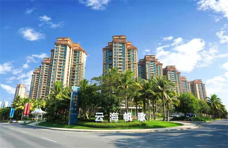 雅居乐清水湾云海帆歌实景图