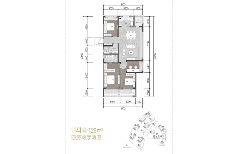 海南陵水——吉祥11号主力户型建面约101-143㎡二至四房精致70年住宅(图7)