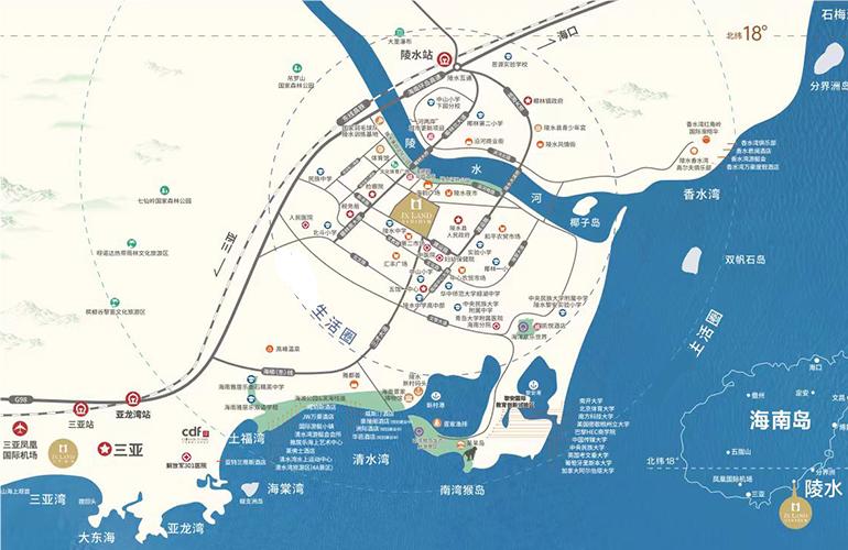 海南陵水——吉祥11号主力户型建面约101-143㎡二至四房精致70年住宅(图3)