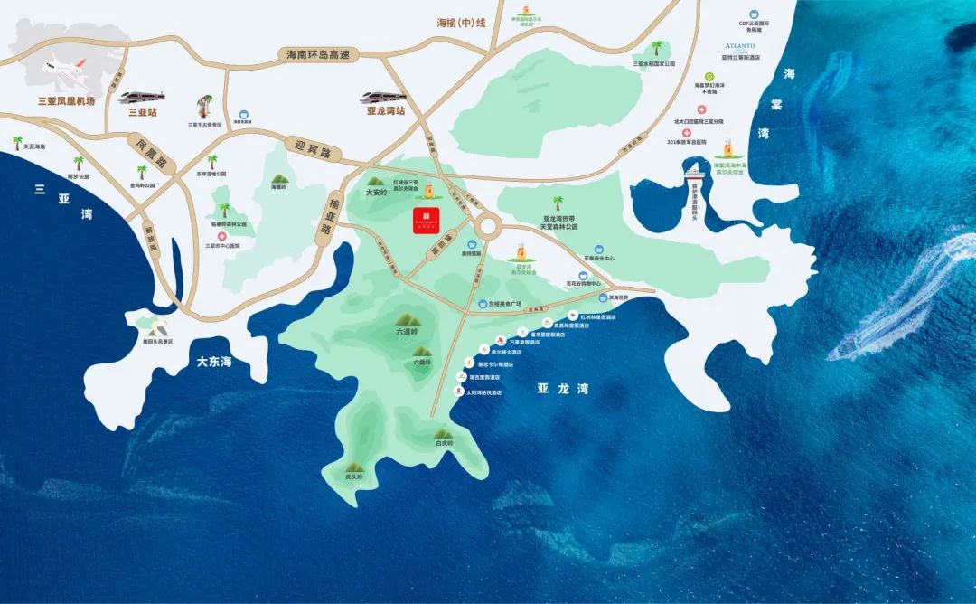 三亚亚龙湾玫瑰四季心归悠然，目前产品在售建面约127-169㎡(图2)