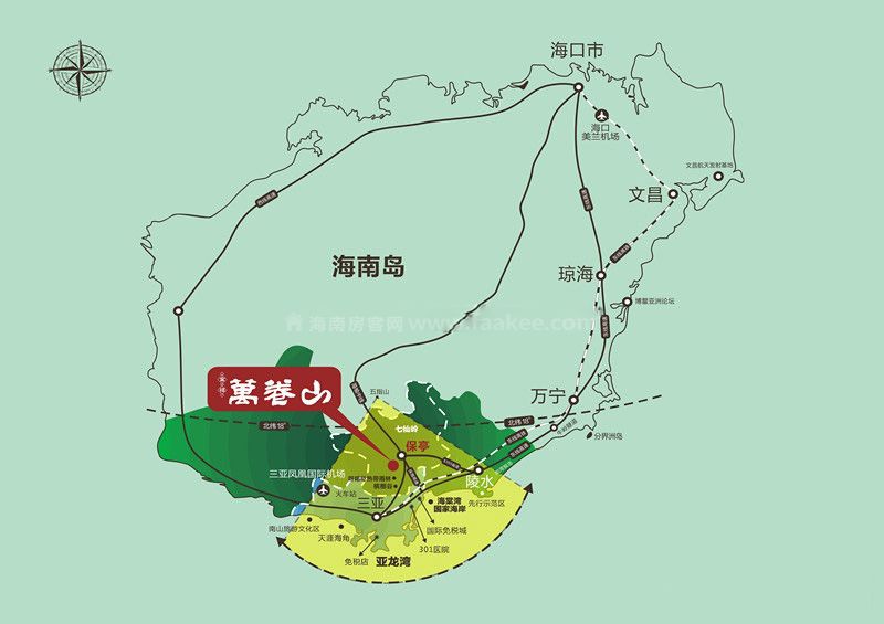 保亭金祥万卷山有住宅在售，均价约16500元/㎡(图3)